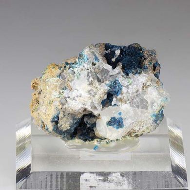 Veszelyite with Hemimorphite