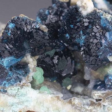 Veszelyite with Hemimorphite