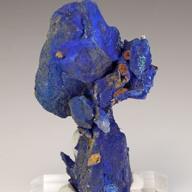 Azurite-on-Tetrahedrite with Quartz