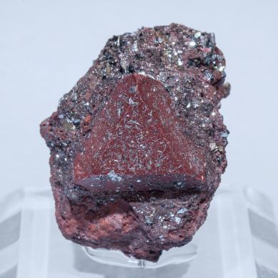 Zunyite with Hematite