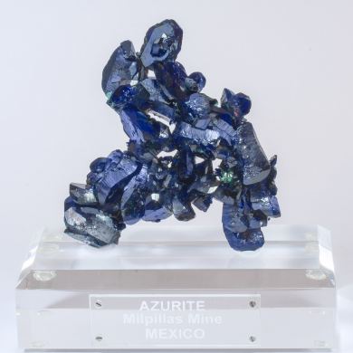 Azurite with Malachite