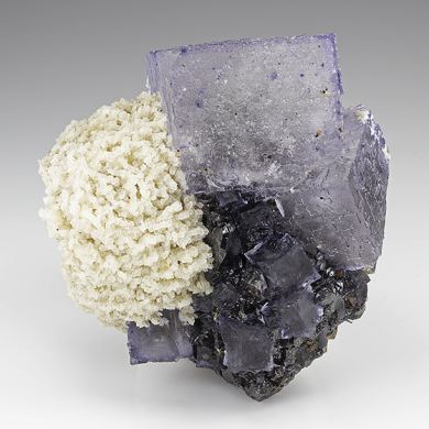 Fluorite with Barite, Sphalerite