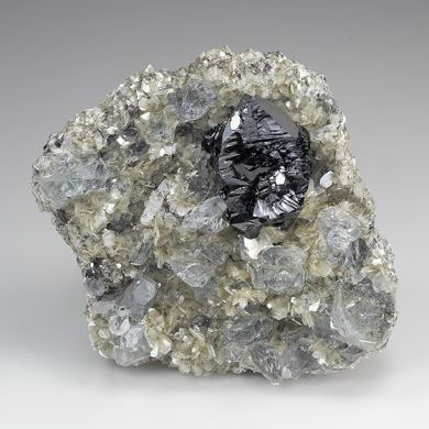 Cassiterite with Beryl