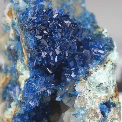 Veszelyite with Hemimorphite