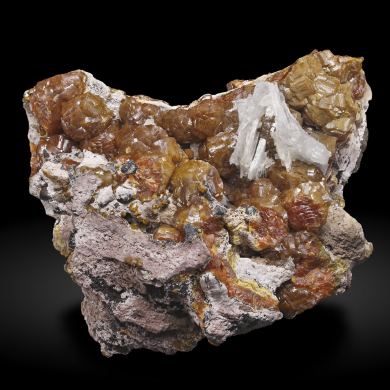 Mimetite (variety campylite) with Baryte