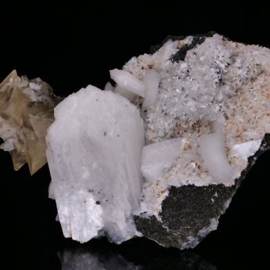 CALCITE, STILBITE and HEULANDITE - Madagascar