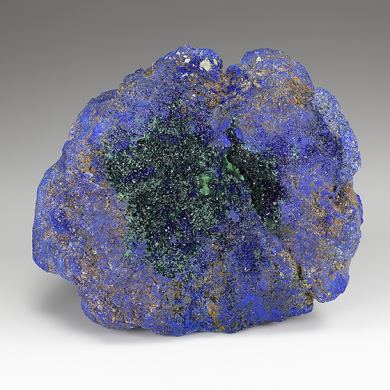Azurite with Malachite