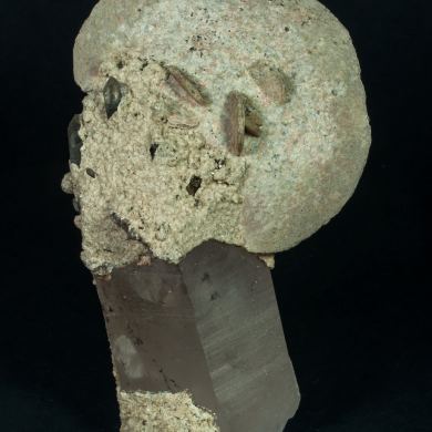 Siderite with Quartz with Ferberite inclusions