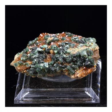 Hessonite garnet + Clinochlore.