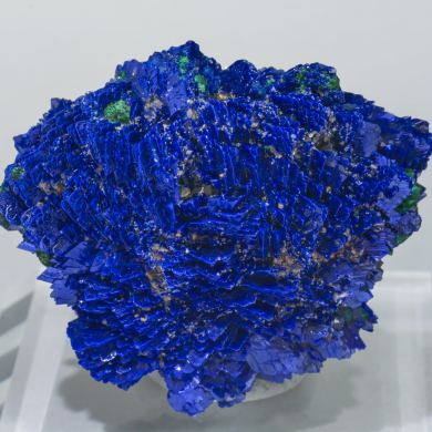 Azurite with Malachite and Baryte