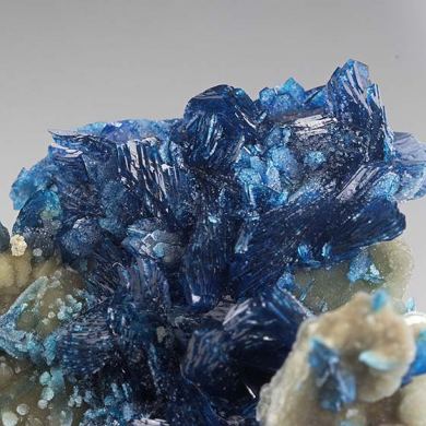 Veszelyite with Hemimorphite