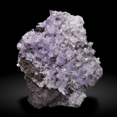 Quartz (variety amethyst) with Epidote